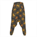 Bitcoin Cryptocurrency Pattern Print Hammer Pants