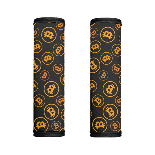 Bitcoin Cryptocurrency Pattern Print Handle Covers