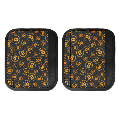 Bitcoin Cryptocurrency Pattern Print Handle Covers