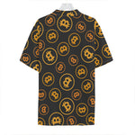 Bitcoin Cryptocurrency Pattern Print Hawaiian Shirt