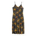 Bitcoin Cryptocurrency Pattern Print Jersey Midi Cami Dress