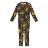 Bitcoin Cryptocurrency Pattern Print Jumpsuit