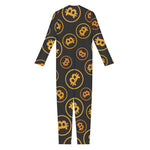 Bitcoin Cryptocurrency Pattern Print Jumpsuit