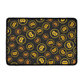 Bitcoin Cryptocurrency Pattern Print Kitchen Mat