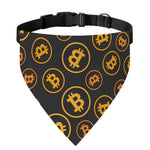 Bitcoin Cryptocurrency Pattern Print Over The Collar Dog Bandana