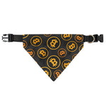 Bitcoin Cryptocurrency Pattern Print Over The Collar Dog Bandana