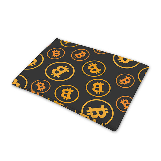 Bitcoin Cryptocurrency Pattern Print Pet Cooling Mat Cover