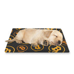 Bitcoin Cryptocurrency Pattern Print Pet Cooling Mat Cover