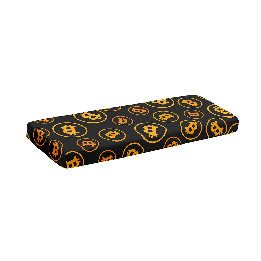 Bitcoin Cryptocurrency Pattern Print Piano Keyboard Cover