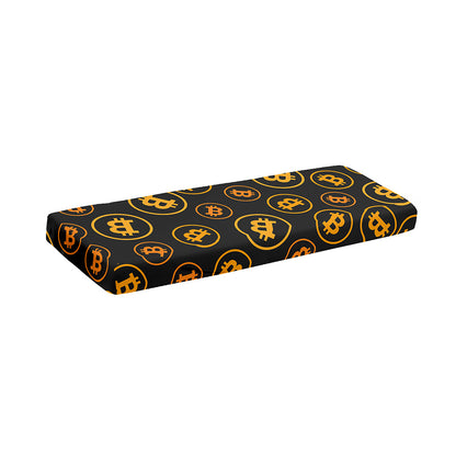 Bitcoin Cryptocurrency Pattern Print Piano Keyboard Cover