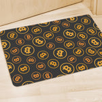 Bitcoin Cryptocurrency Pattern Print Polyester Doormat