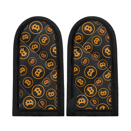 Bitcoin Cryptocurrency Pattern Print Skillet Handle Cover