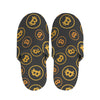 Bitcoin Cryptocurrency Pattern Print Slippers