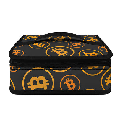 Bitcoin Cryptocurrency Pattern Print Small Lunch Bag