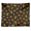 Bitcoin Cryptocurrency Pattern Print Tapestry