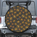 Bitcoin Cryptocurrency Pattern Print Tire Cover With Camera Hole
