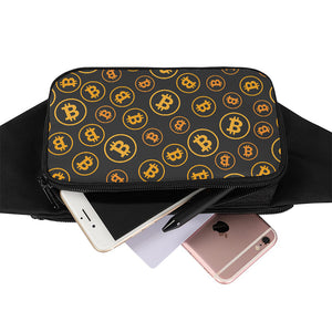 Bitcoin Cryptocurrency Pattern Print Waist Bag