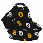 Bitcoin Symbol Pattern Print Baby Seat Cover