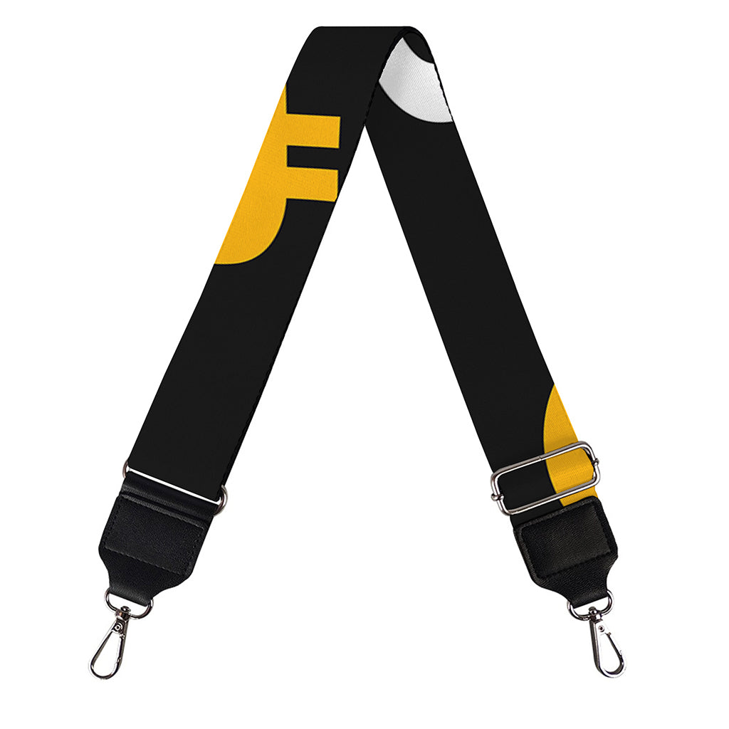 Bitcoin Symbol Pattern Print Bag Strap