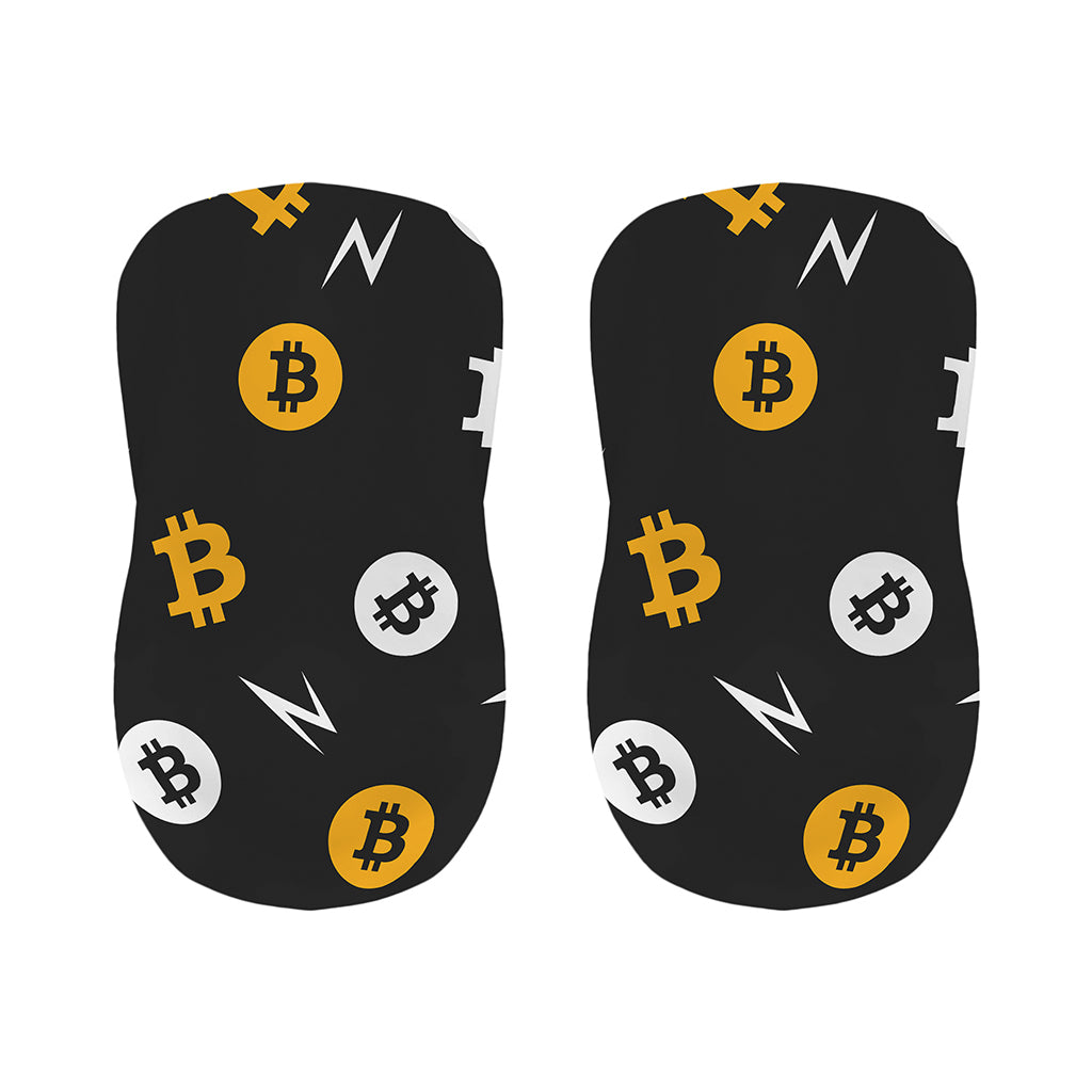 Bitcoin Symbol Pattern Print Bar Stool Covers