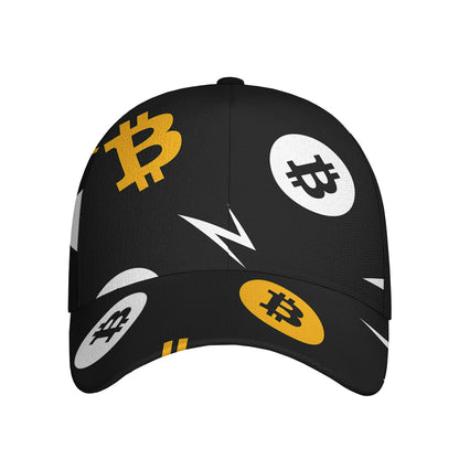 Bitcoin Symbol Pattern Print Baseball Cap