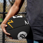 Bitcoin Symbol Pattern Print Basketball