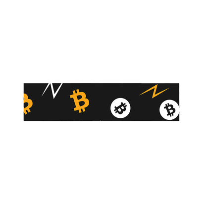 Bitcoin Symbol Pattern Print Bed Runner
