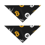 Bitcoin Symbol Pattern Print Dog Bandana