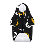 Bitcoin Symbol Pattern Print Dog Zip Up Hoodie