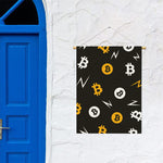 Bitcoin Symbol Pattern Print Garden Flag