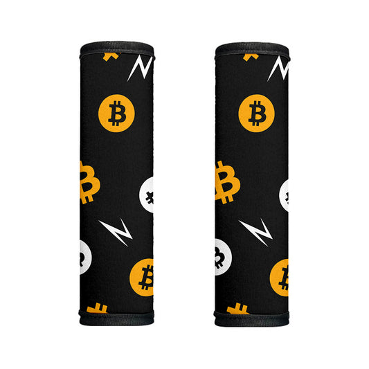 Bitcoin Symbol Pattern Print Handle Covers
