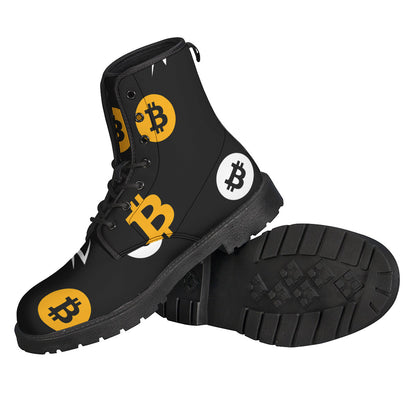 Bitcoin Symbol Pattern Print Backpack