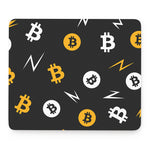 Bitcoin Symbol Pattern Print Mouse Pad