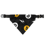 Bitcoin Symbol Pattern Print Over The Collar Dog Bandana