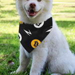 Bitcoin Symbol Pattern Print Over The Collar Dog Bandana