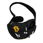 Bitcoin Symbol Pattern Print Pet Sling Carrier