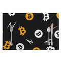 Bitcoin Symbol Pattern Print Placemat