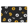 Bitcoin Symbol Pattern Print Polyester Doormat