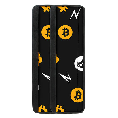 Bitcoin Symbol Pattern Print Refrigerator Handle Covers