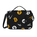 Bitcoin Symbol Pattern Print Shoulder Strap Bible Bag