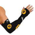 Bitcoin Symbol Pattern Print Sun Protection Arm Sleeves