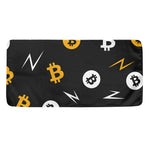 Bitcoin Symbol Pattern Print Towel