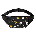 Bitcoin Symbol Pattern Print Waist Bag