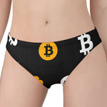 Bitcoin Symbol Pattern Print Women's Panties