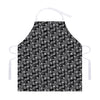 Black Adinkra Symbols Pattern Print Adjustable Apron