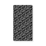 Black Adinkra Symbols Pattern Print Baby Crib Sheet
