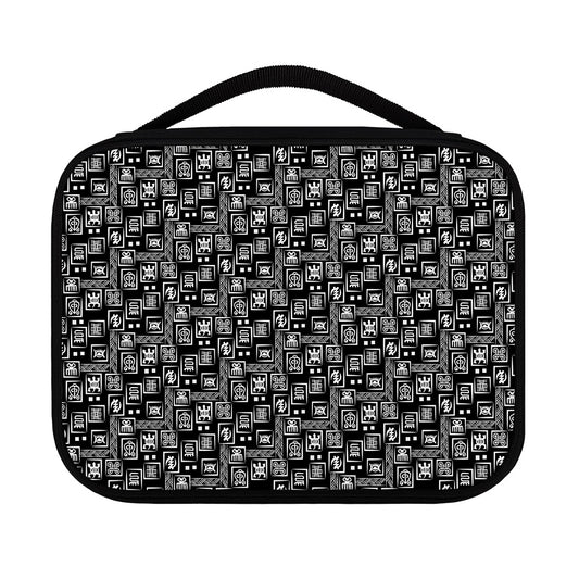 Black Adinkra Symbols Pattern Print Classic Bible Case