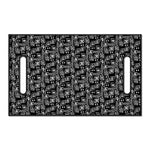 Black Adinkra Symbols Pattern Print Golf Cart Seat Cover