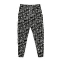 Black Adinkra Symbols Pattern Print Jogger Pants