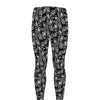 Black Adinkra Symbols Pattern Print Men's leggings